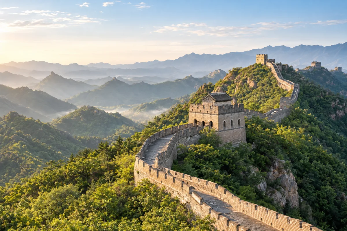 China destination landscape, illustrative travel image