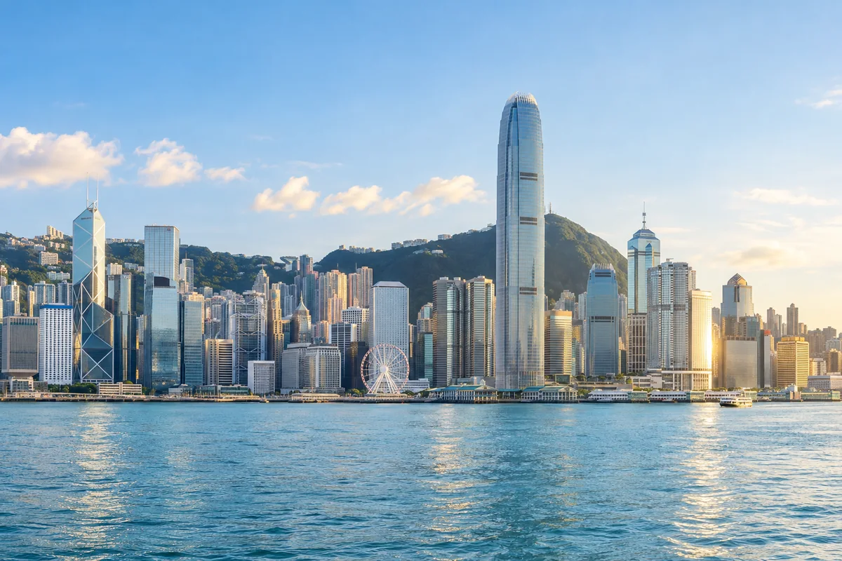 Hong Kong destination landscape, illustrative travel image