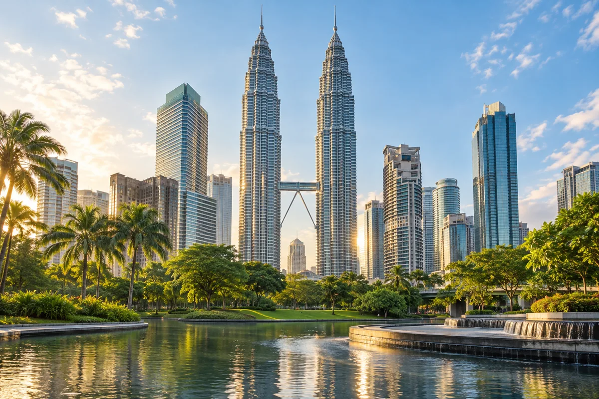 Malaysia destination landscape, illustrative travel image