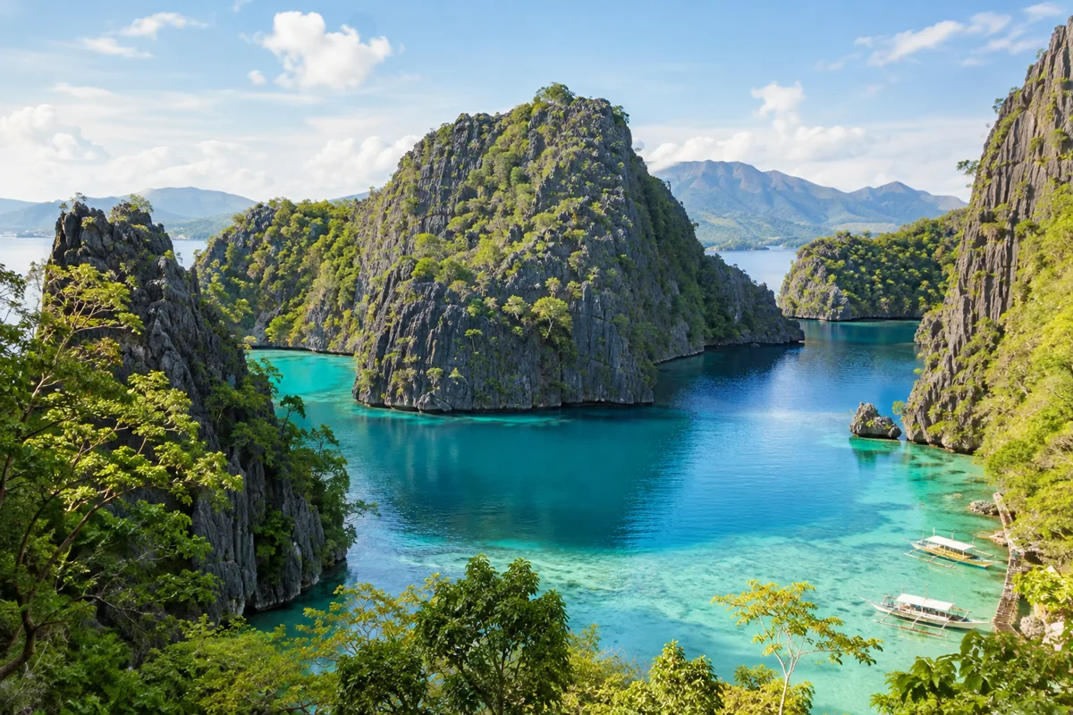 Philippines destination landscape, illustrative travel image