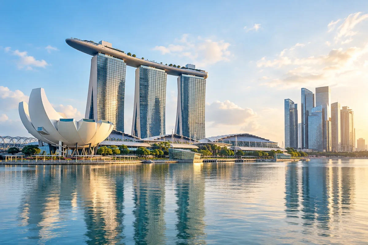 Singapore destination landscape, illustrative travel image