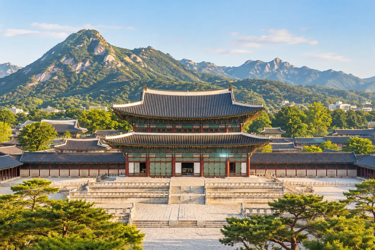South Korea destination landscape, illustrative travel image