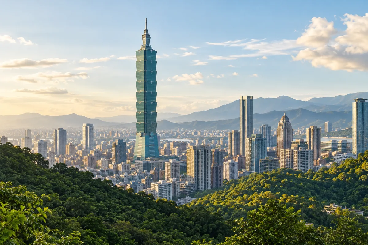 Taiwan destination landscape, illustrative travel image